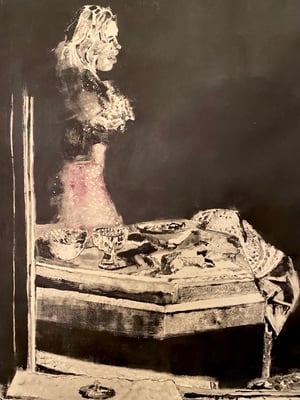 Image of ‘Woman in Mirror’ monotype 