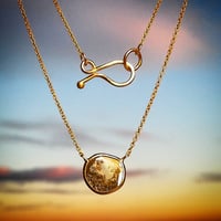 Image 2 of Diamond Slice Necklace