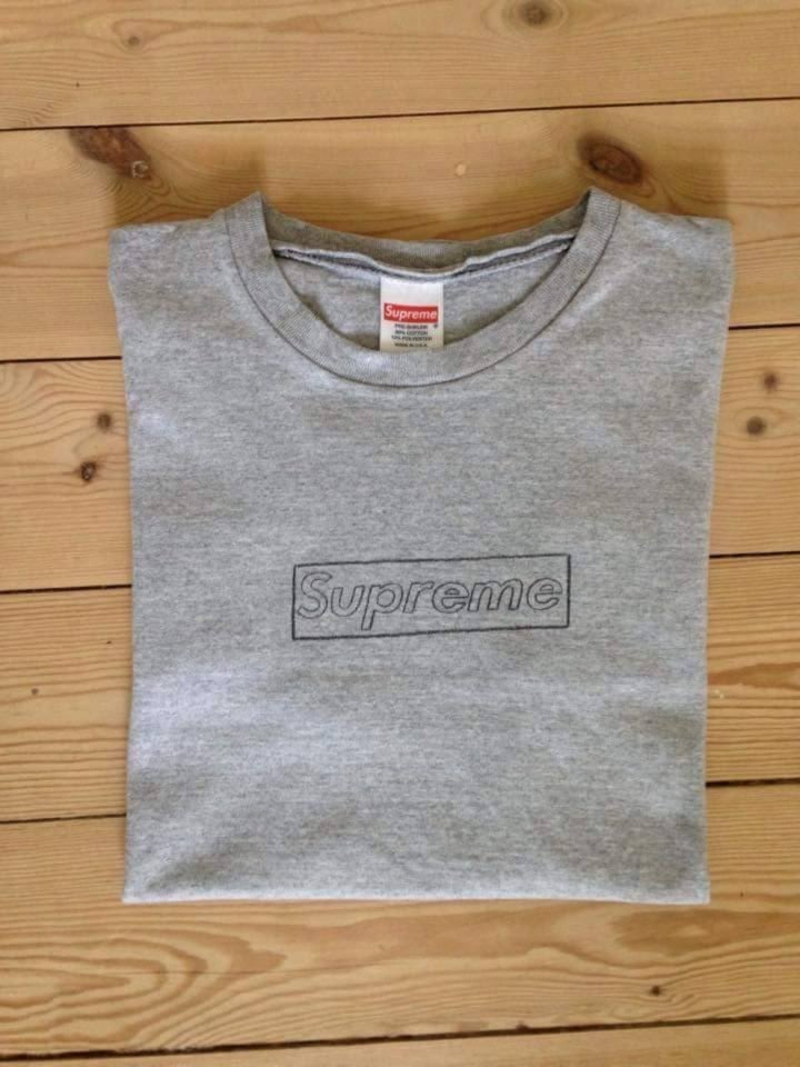 supreme x kaws box logo tee