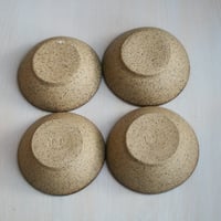 Image 4 of Rustic Raw Stoneware Prep Bowl in Brown Speckled Glaze Handcrafted in USA