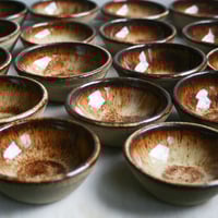 Image 3 of Rustic Raw Stoneware Prep Bowl in Brown Speckled Glaze Handcrafted in USA