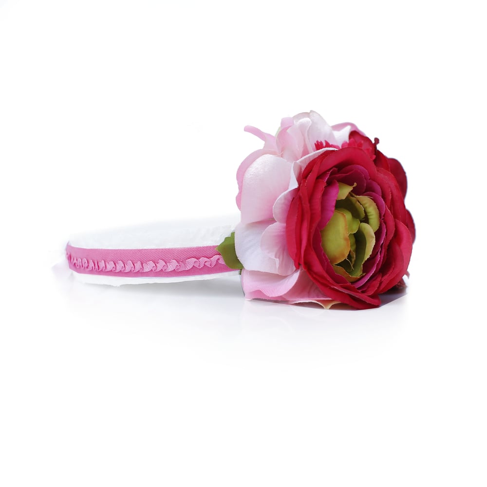 Image of Fleur Rouge Flower Crown Newborn-Adult Sizes