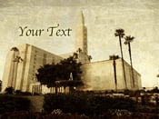 Image of Los Angeles California LDS Mormon Temple Art 001 - Personalized LDS Temple Art