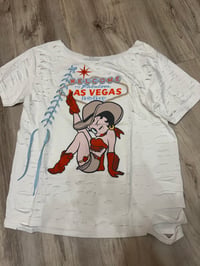 Large Vegas Betty off shoulder lace destroyed 