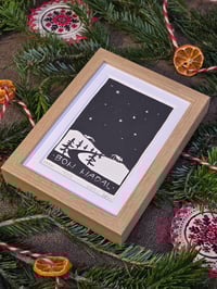 Image 5 of Bon Nadal • Linocut framed print