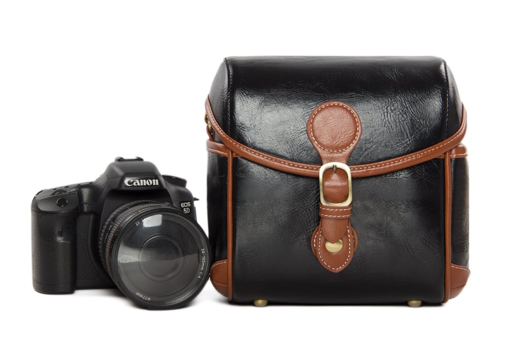 vintage canon camera bag