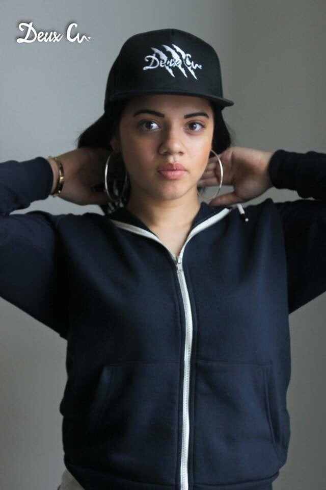 Image of Black "Deux Ç" SnapBack