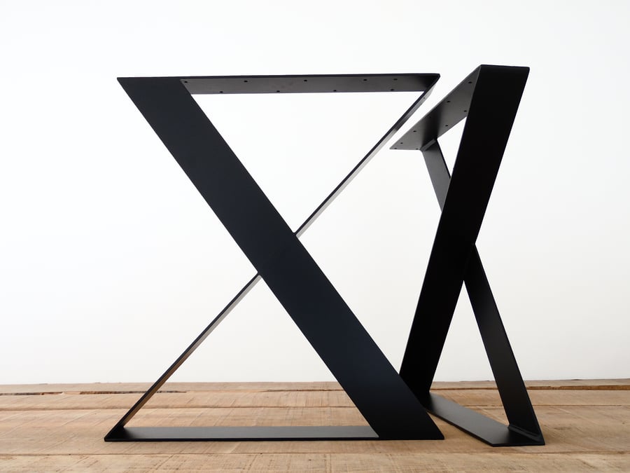 Image of 71 cm X-Bezek Geniş Lama Masa Ayağı, SET(2)