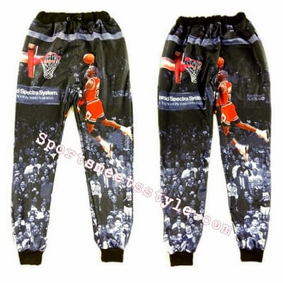 Image of Jordan High quality jogger pants 'Fire Red' Dunk  