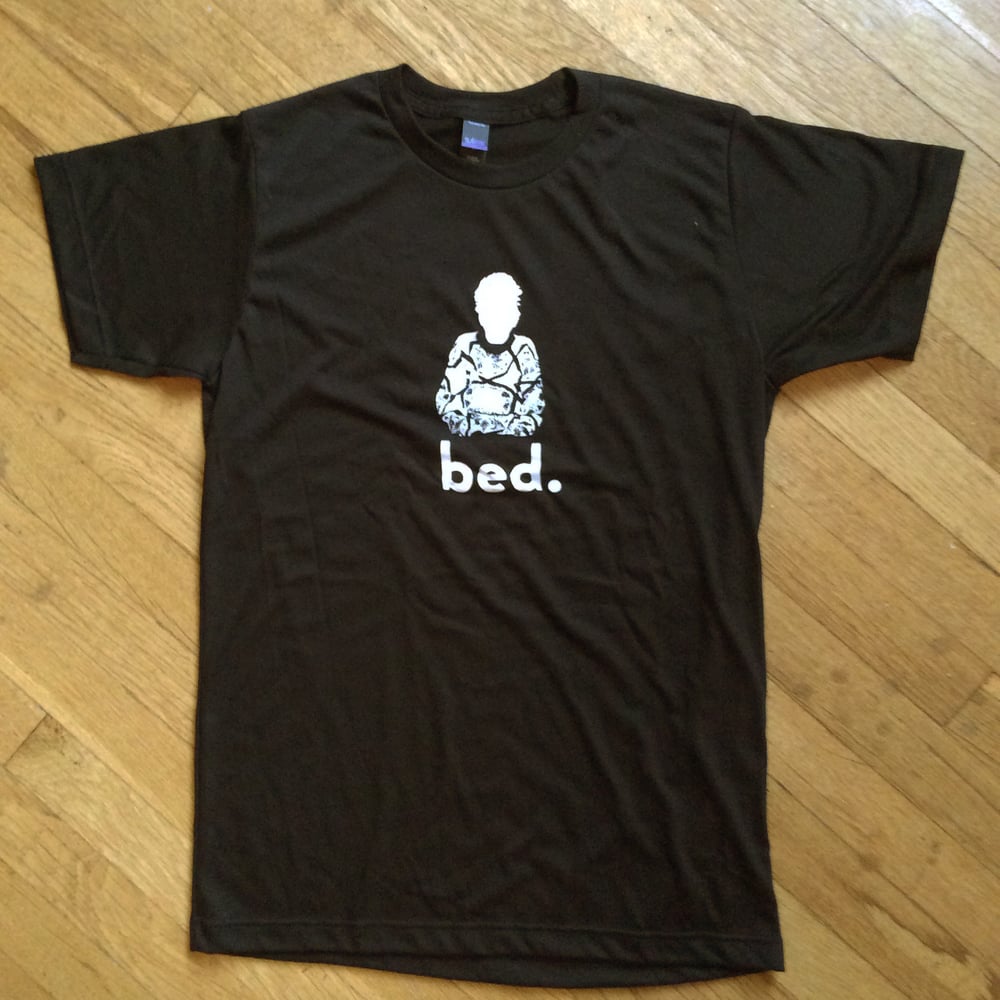 Image of bed. - "Sweater" T-shirt (black)