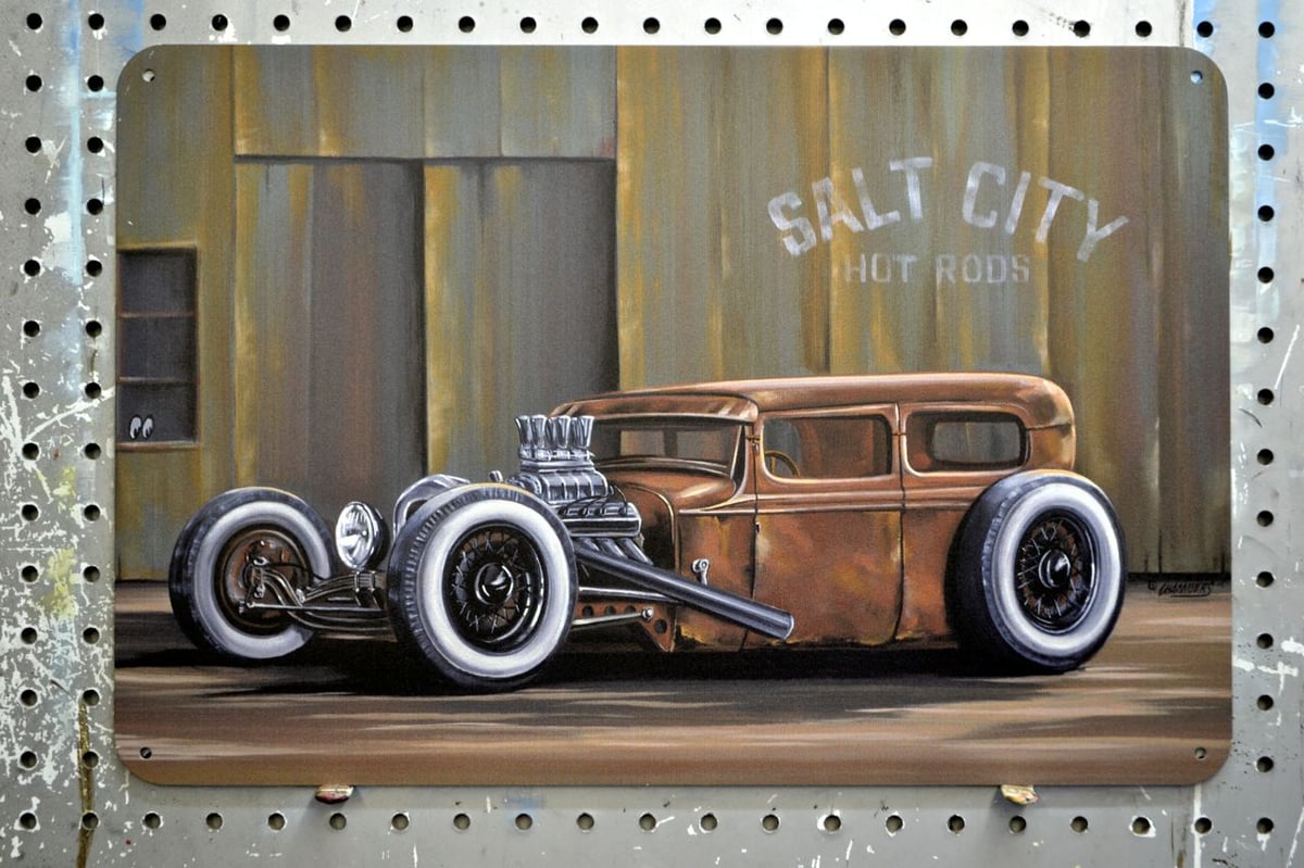 Salt City Rat / Metal Print 