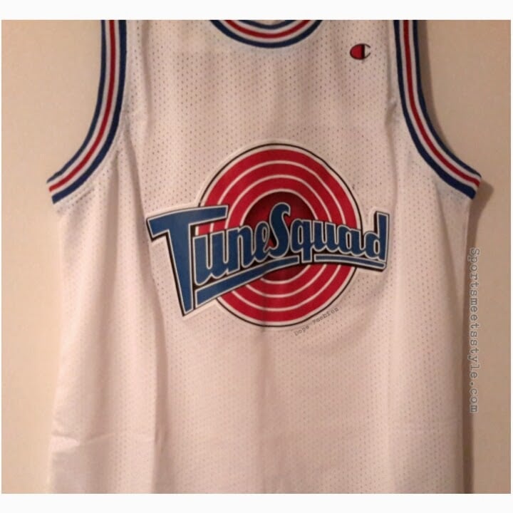Image of White Tune Squad Space Jam Jersey Any Size Free Shipping 