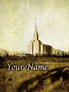 Image of Oquirrh Mountain Utah LDS Mormon Temple Art 002 - Personalized LDS Temple Art