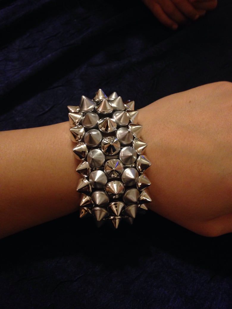 Image of Silver Spike Bracelet 