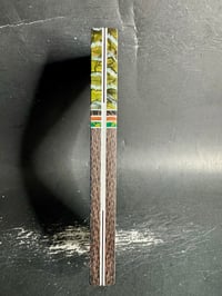 Image 4 of Mammoth Tooth & Copper Carbon Fiber Segmented Knife Scales 