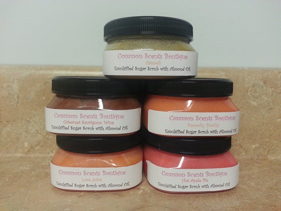 Emulsified Sugar Scrub (Body and Foot) 4 oz / Common Scents Boutique