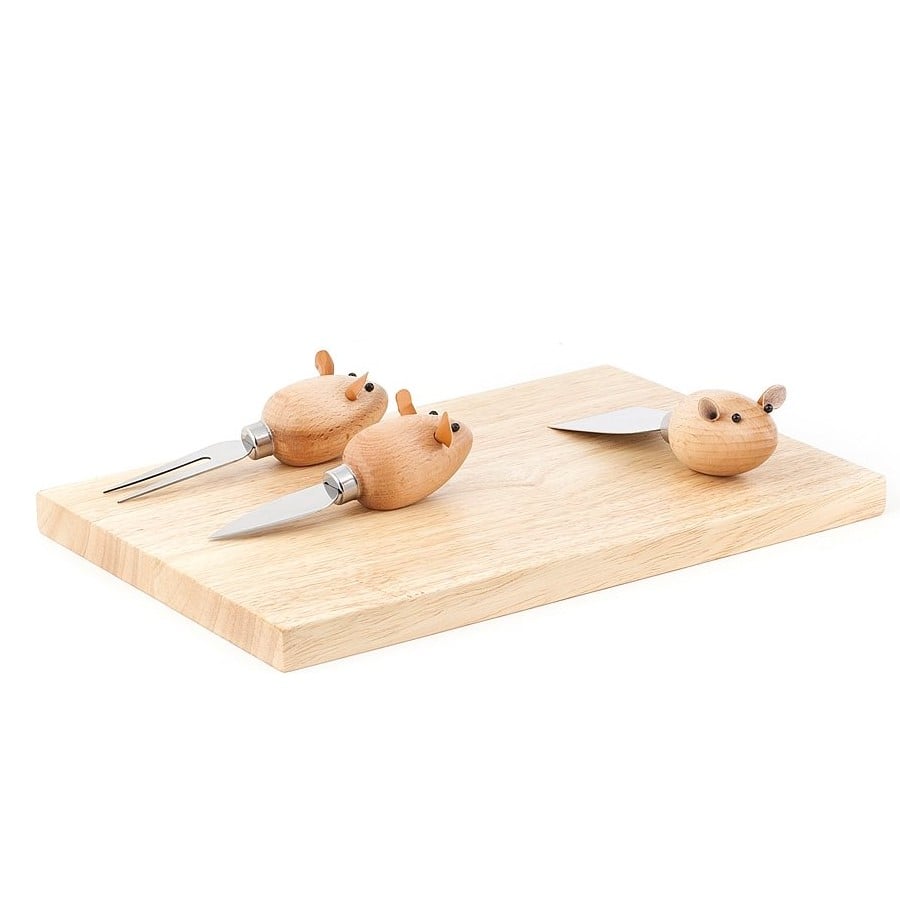 Image of THREE BLIND MICE CHEESE BOARD SET