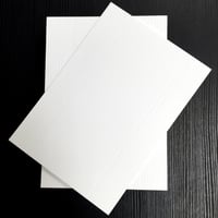Image 1 of Wood Grain Letterpress Flat Notecards (Set of 25)