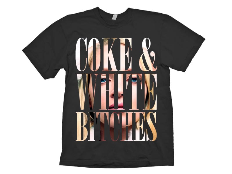 Image of Coke & White B*tches Tee (Black)