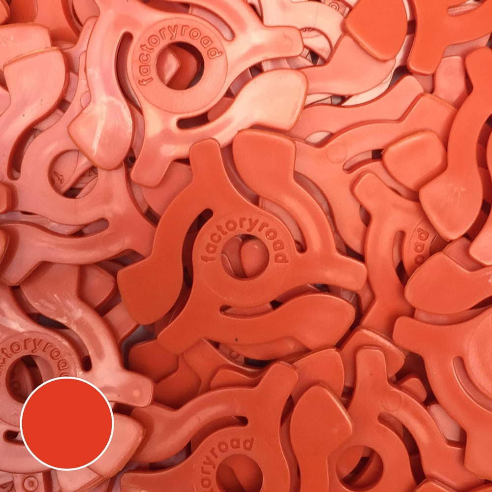 Image of Red 45rpm Adapters - 10 Pack