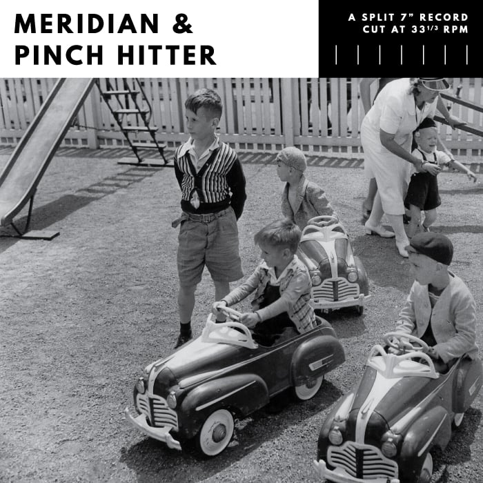 Image of Meridian/Pinch Hitter - split EP (black, clear or clear w/black smoke)