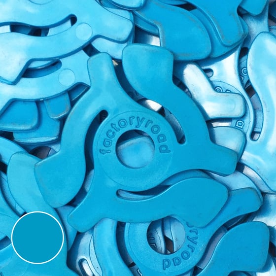 Image of Blue 45rpm Adapters -  10 Pack