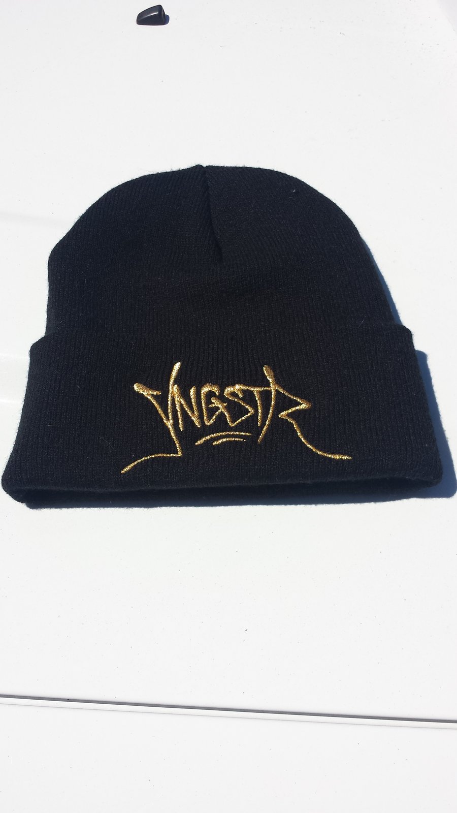 Image of Gold YNGSTR Tag Beanie