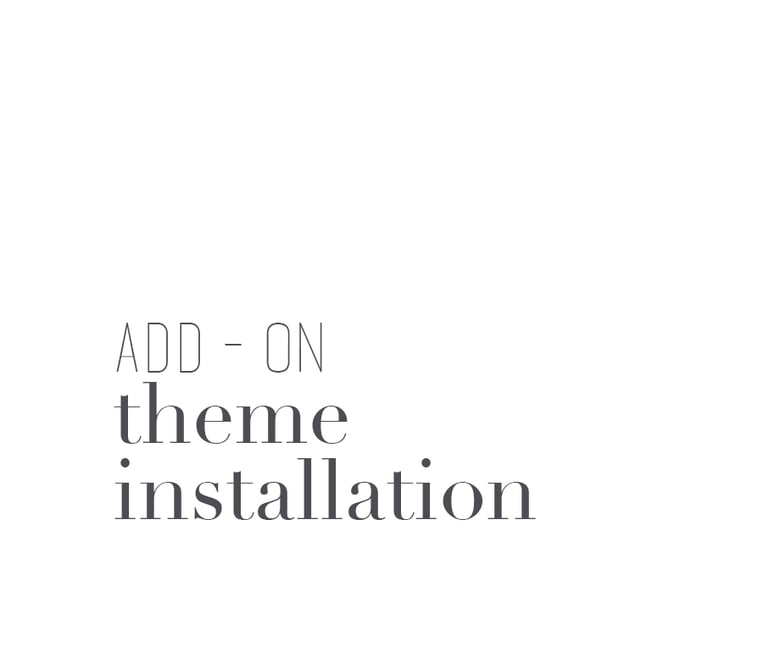 Image of Theme Installation