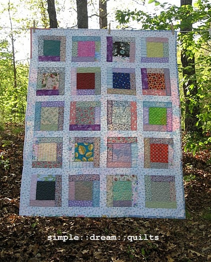 Image of crib quilt, toddler quilt,baby girl farmhouse quilt, lap quilt, - 39" x 48" - reversible 