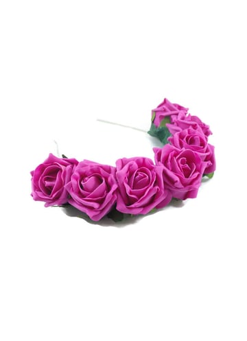 Image of Blooming Rose Crown Hot Pink 