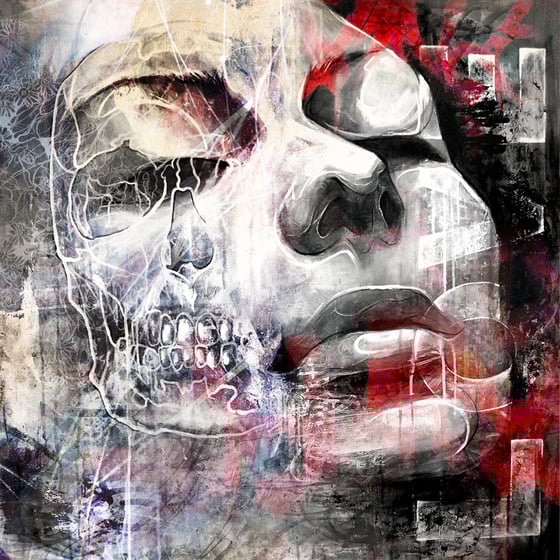 Image of "Love Is A Dangerous Game" 24x24inch Open Edition Print