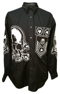 Image 1 of Gravedigger Long Sleeve Studded Shirt