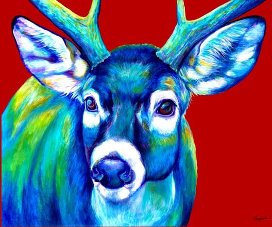 Image of "Blue Buck" Canvas Gicleé