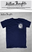 Image of Lie of omission t-shirt navy blue size XS, L and XXL only left