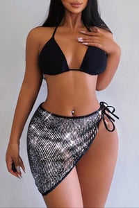 Image 1 of Sequin 3 Piece Bikini
