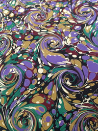 Marbled Paper #9 'French Curl' Marbled Paper