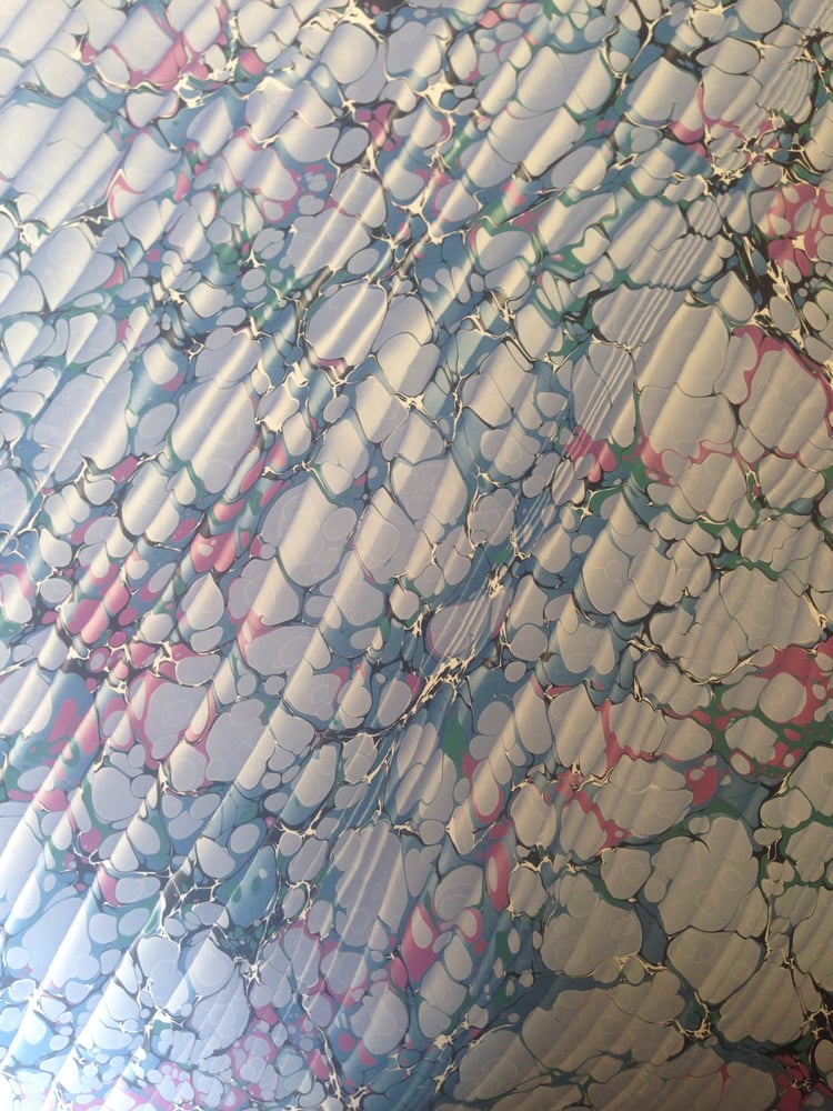 Image of Marbled Paper #6 Spanish Ripple Marbled Paper