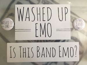 Image of Washed Up Emo Button / Sticker Set 
