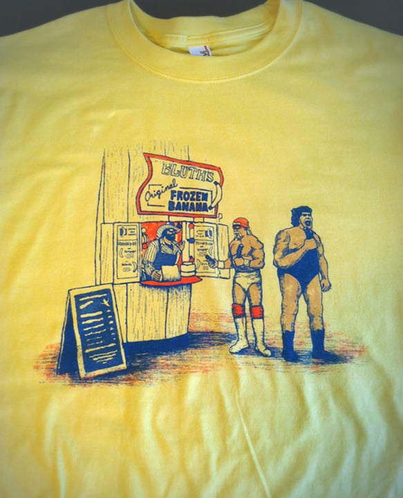 Image of There's Always Pro Wrestlers In The Banana Stand T-Shirt