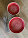 Image of RED High sided Lunch and Dessert Plates