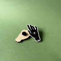 Image 2 of Severed Hand Pin Badge