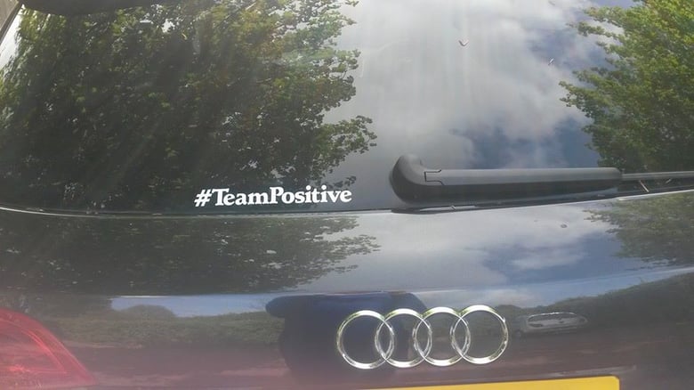 Image of #TeamPositive Sticker