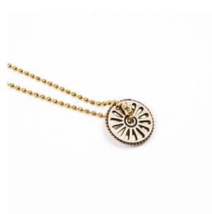 Image of DOUBLE SPROCKET CHARM NECKLACE
