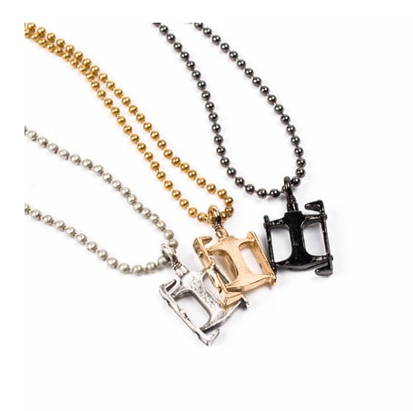 Image of BIKE PEDAL CHARM NECKLACE
