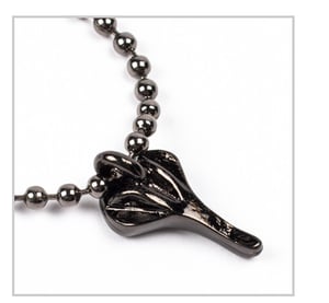 Image of BICYCLE SEAT CHARM NECKLACE