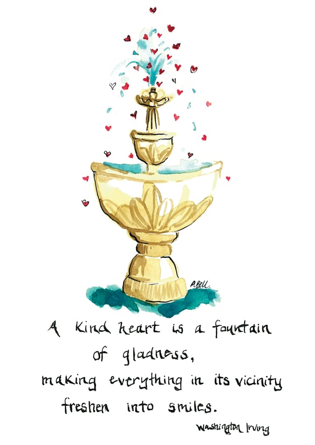 Image of Fountain Of Hearts Card