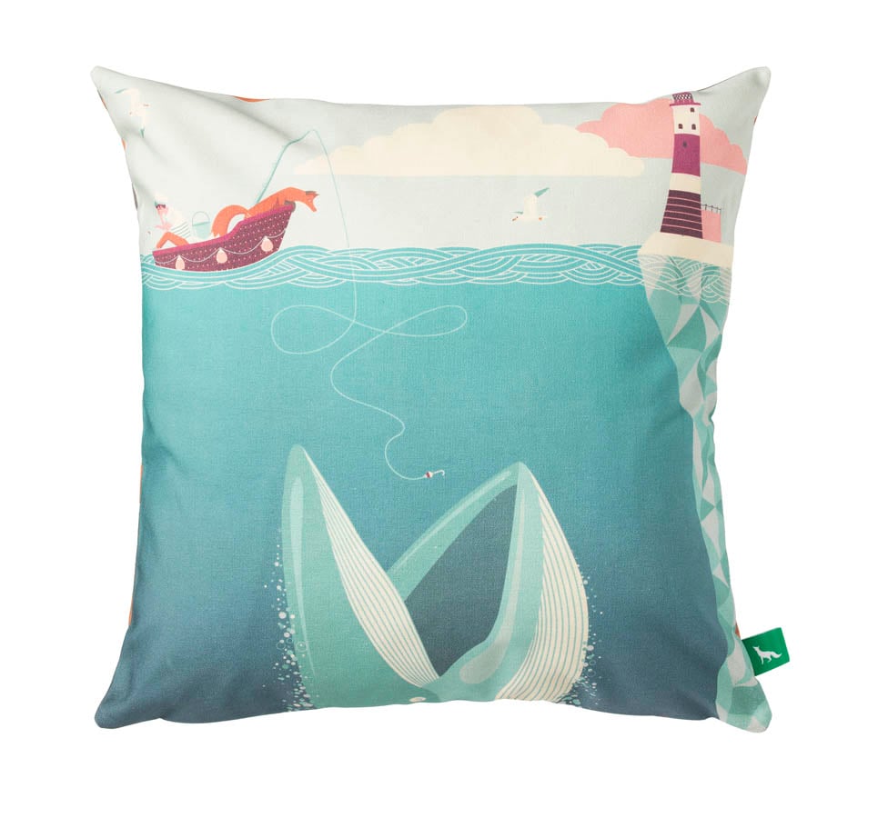 Image of "The Fear Of Drowning" Cushion Cover
