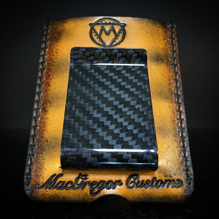 M-Clip Money Clip Stainless Steel Black Carbon Fiber Money Clip