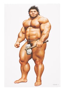 Image of Caveman Guu 24x36" Giclée Print by Jiraiya