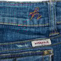 Image 4 of Hydraulic Denim Mini Skirt